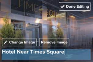 Travefy Place Editing Interface